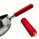 Lot de 2 Poignées de Poêle Silicone avec Couvercle