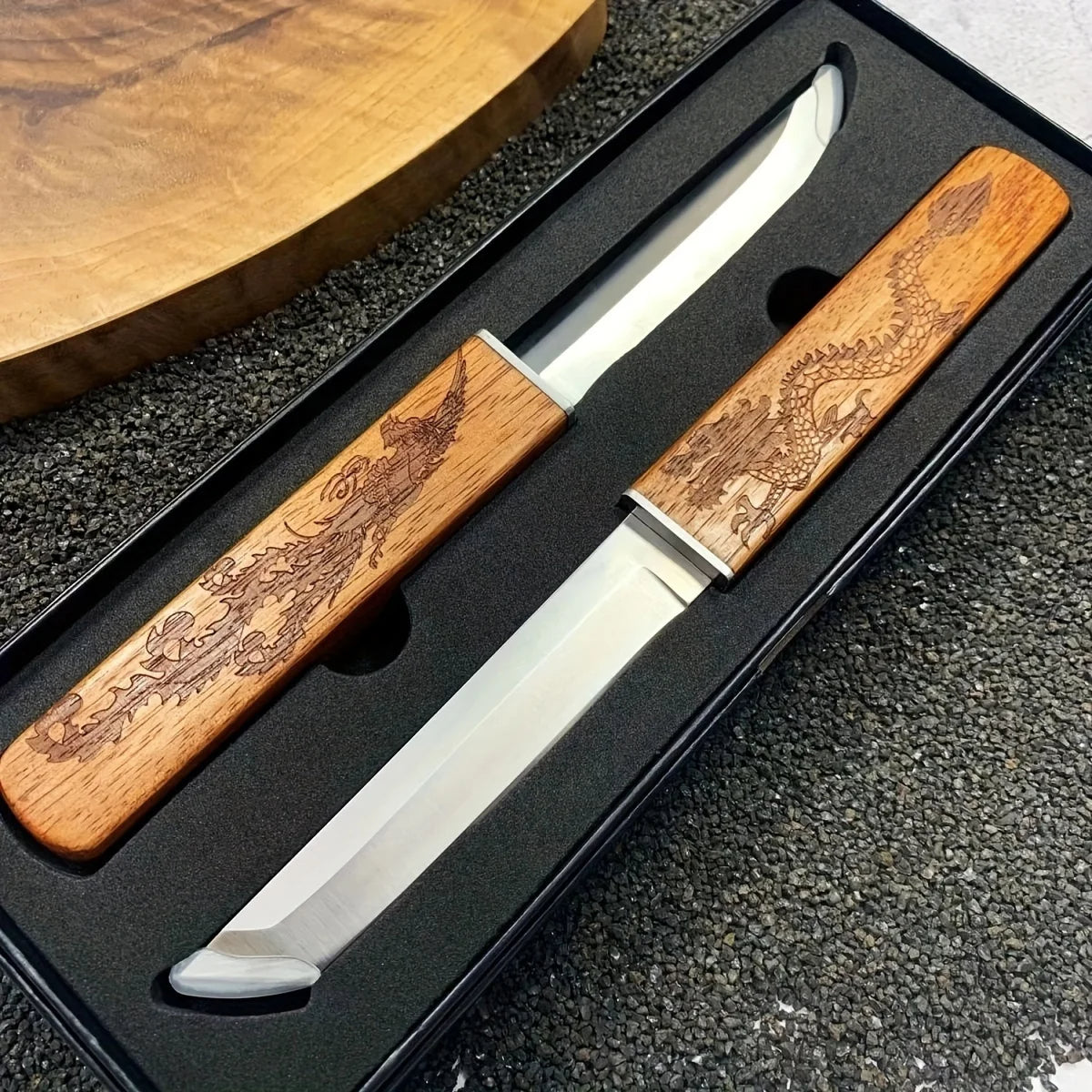 2-Piece Steak Knife Set with Dual Blades
