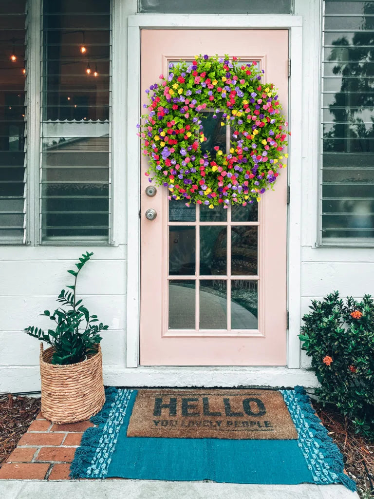 Spring Crown with Colorful Wildflowers