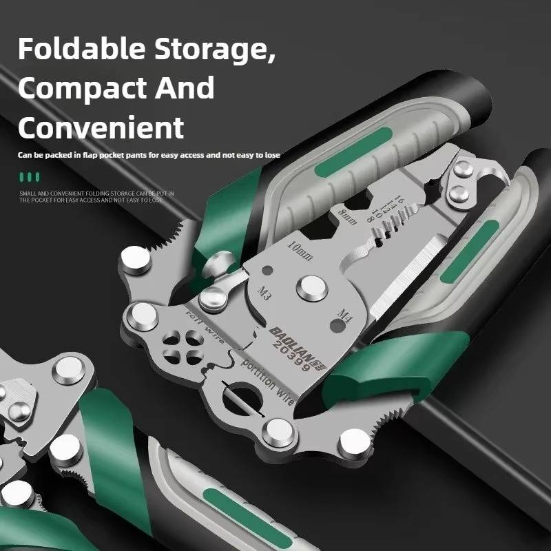 Multifunction tool for stripping wires