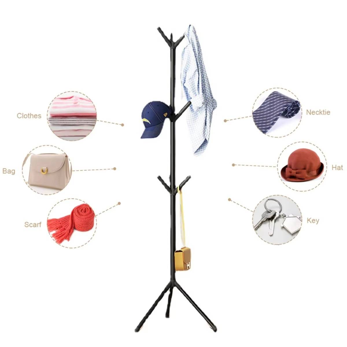 Freestanding clothes rack for optimal storage