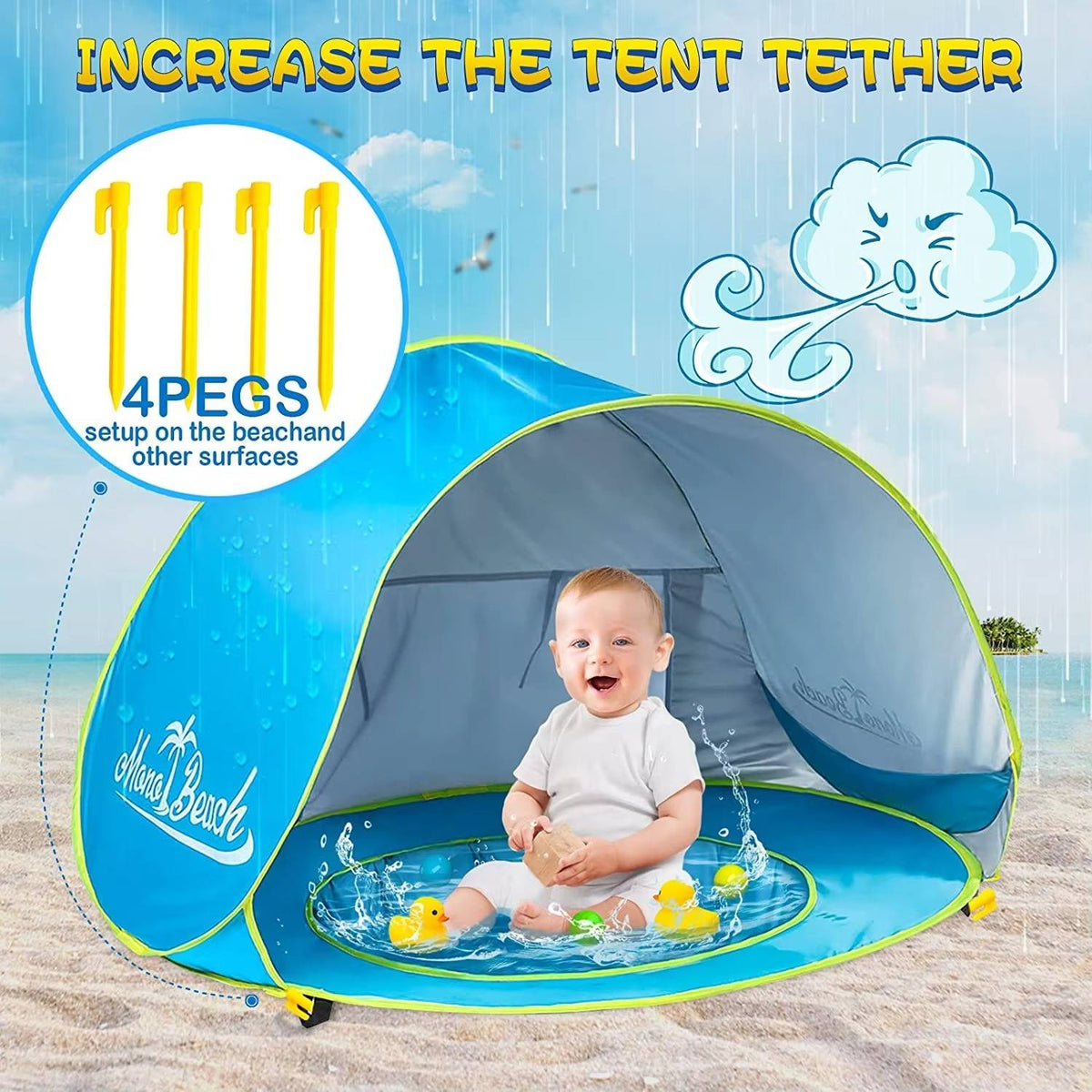Baby Beach Tent UV Protection