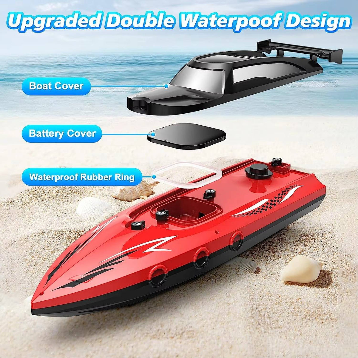 Remote-controlled boat