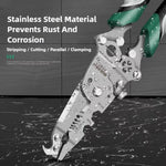 Multifunction tool for stripping wires