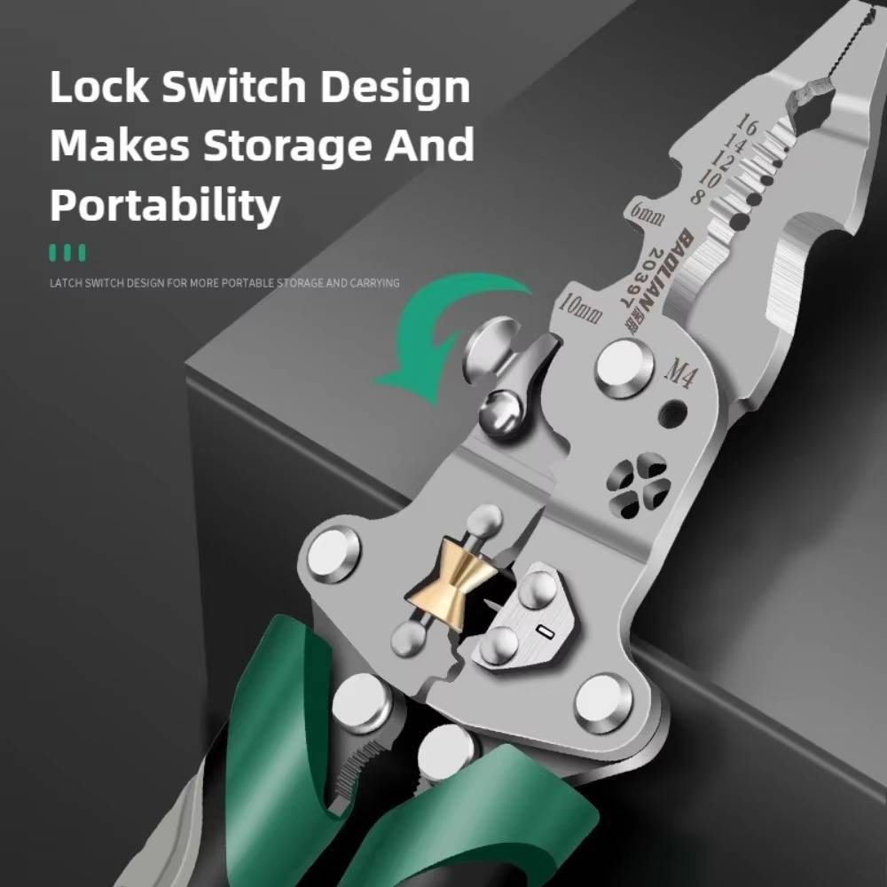Multifunction tool for stripping wires