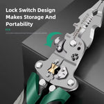 Multifunction tool for stripping wires