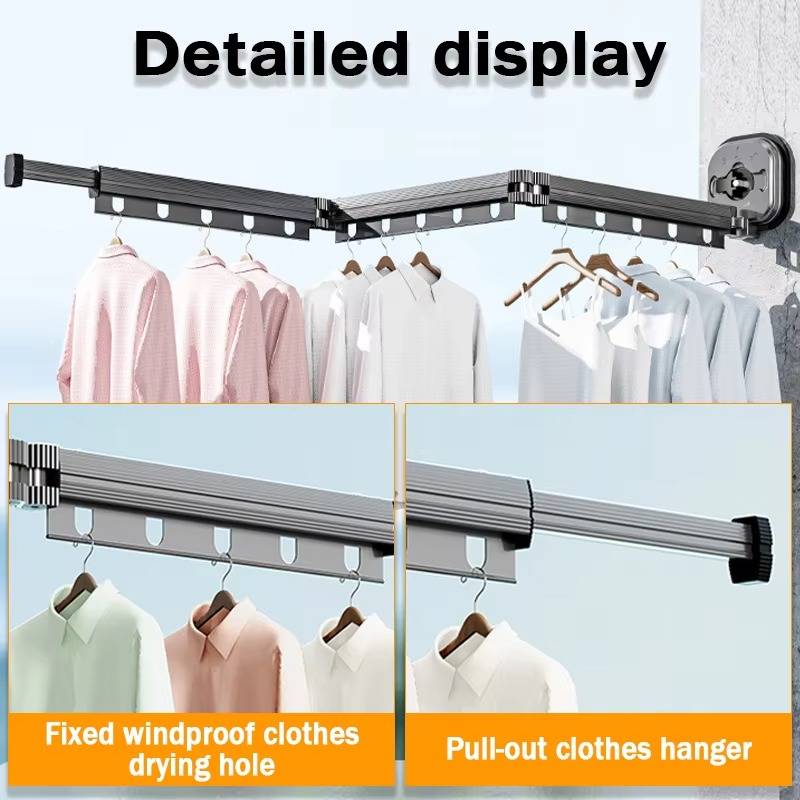 Expandable and Sturdy Fabric Clothes Drying Rack