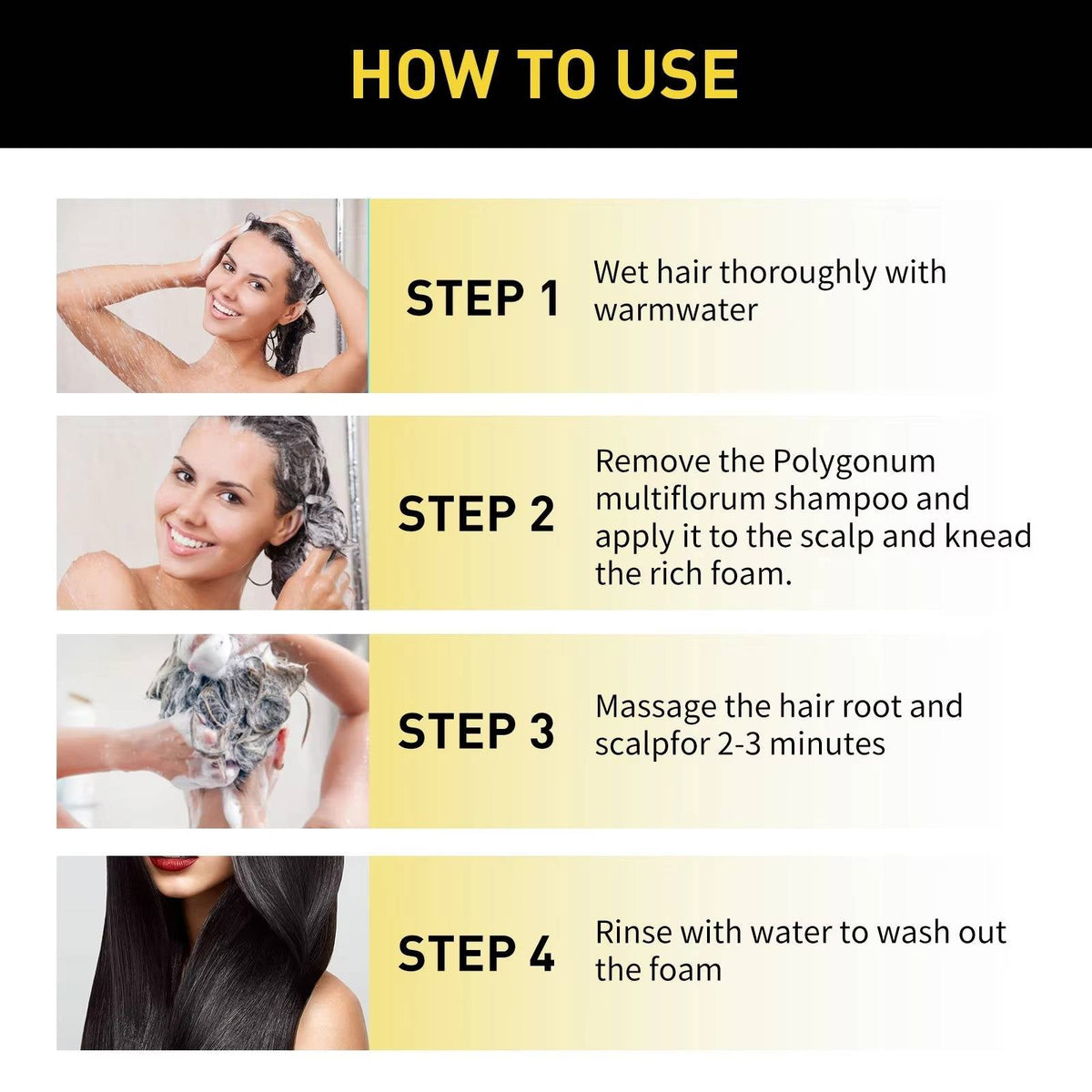 Black Shampoo for Hair Dyeing