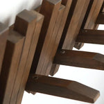 Natural wood coat rack - Foldable wall support