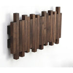 Natural wood coat rack - Foldable wall support