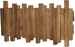 Natural wood coat rack - Foldable wall support