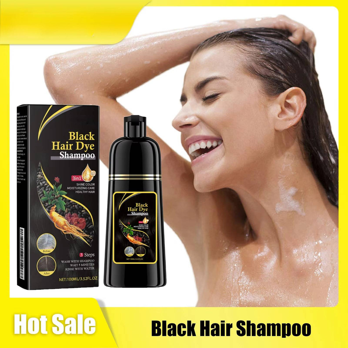 Black Shampoo for Hair Dyeing