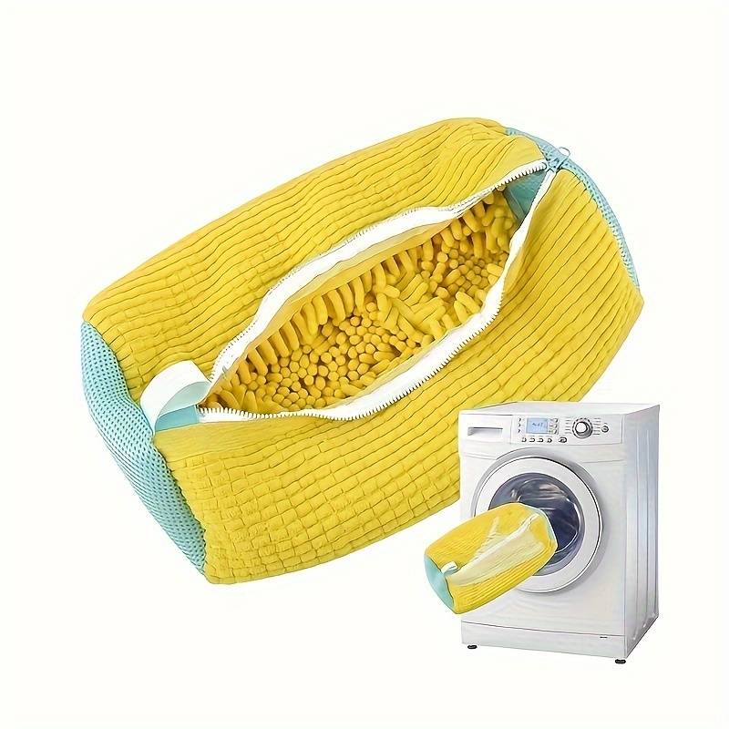 Microfiber washing bag for shoes with included stretchers