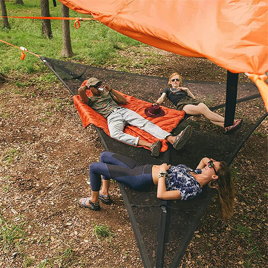 Hamac Extérieur Polyvalent pour Yoga et Relaxation - Durable, Confortable