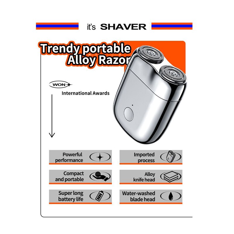 Mini Magnetic Men's Electric Shaver
