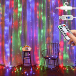 Festive Light Garlands Starry Curtain