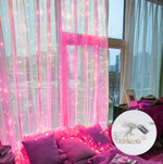 Festive Light Garlands Starry Curtain