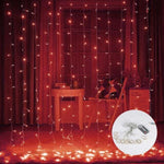 Festive Light Garlands Starry Curtain
