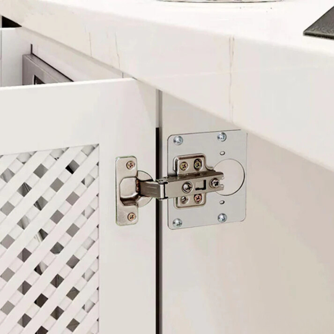 Kit Réparation Charnières Acier Inox Fix'Armoire 4 pcs