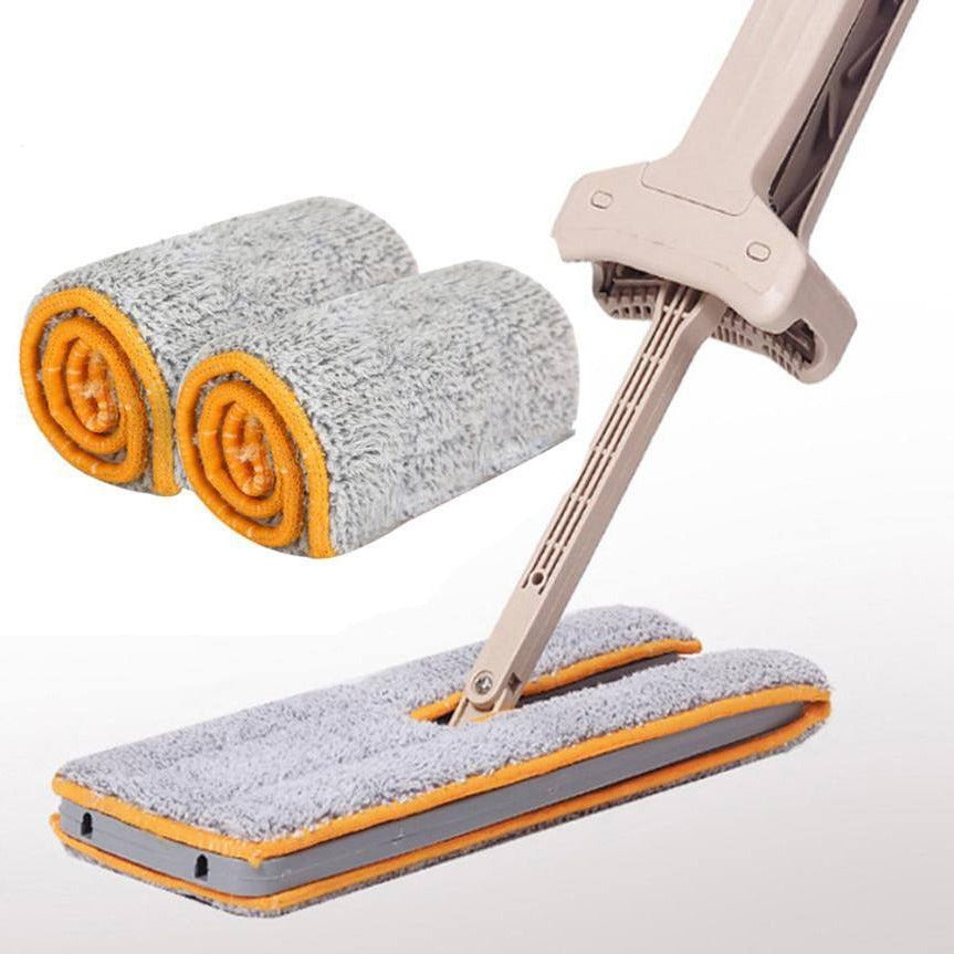 360° Spin Dual-Sided Microfiber Self-Wringing Mop