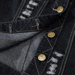 Retro denim vest for men