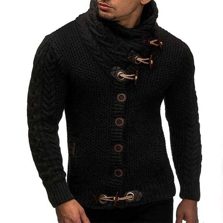 Knit Sweater with Toggle Closure