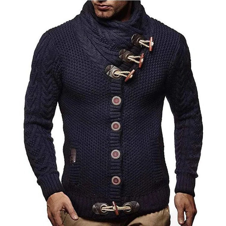 Knit Sweater with Toggle Closure