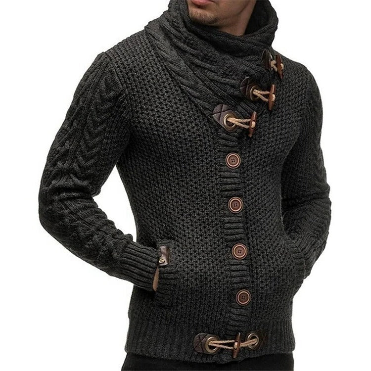 Knit Sweater with Toggle Closure