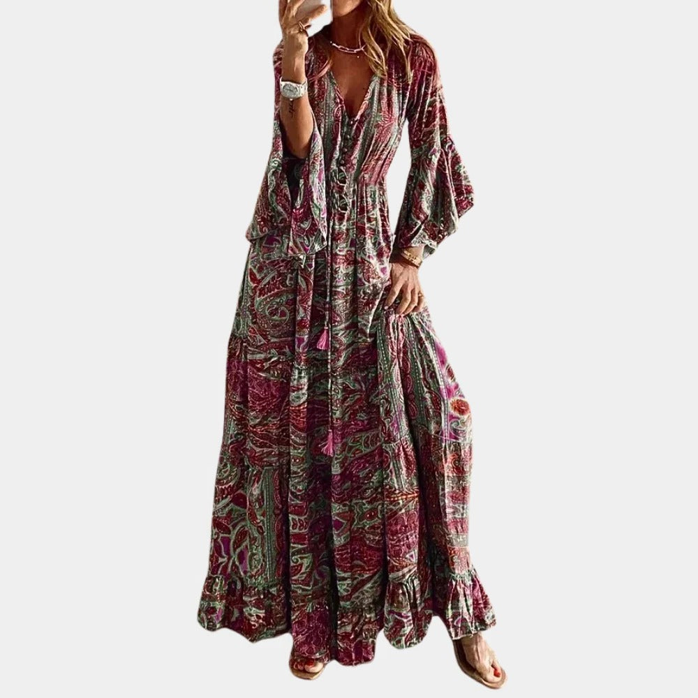 Long bohemian dress for women - Elegance and comfort