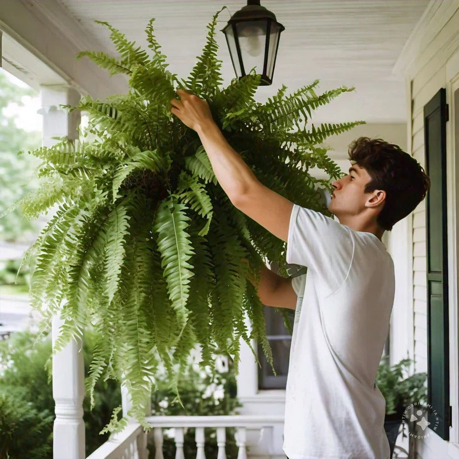 Artificial UV Boston Fern for Outdoor