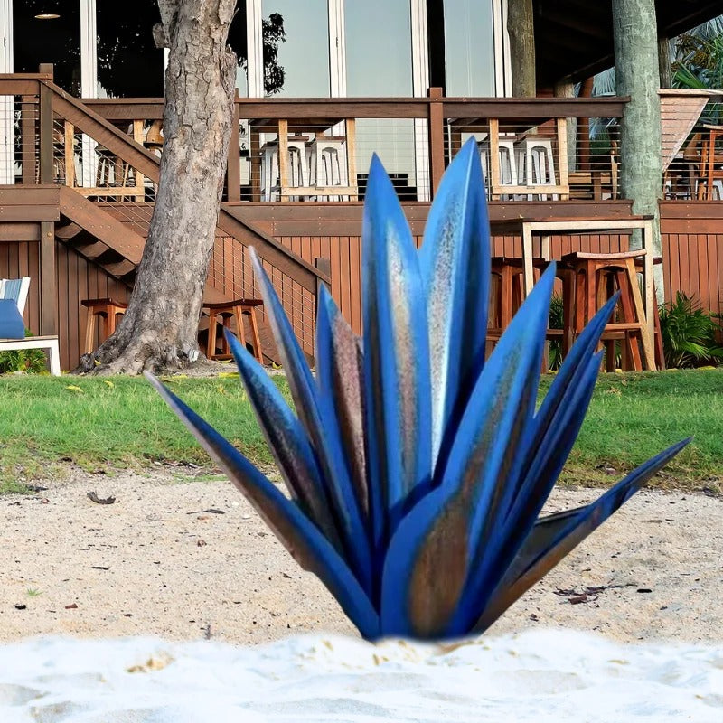 Metal Agave Americana Decor Plant