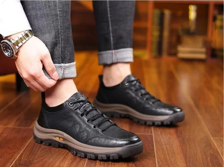 Men’s Casual Hand Stitching Arch Support & Non-slip Breathable Shoes
