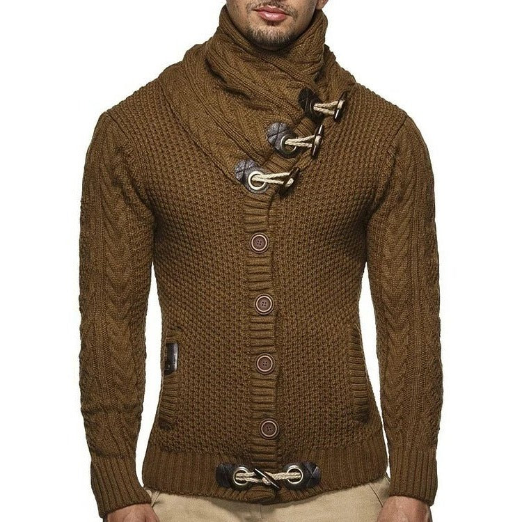 Knit Sweater with Toggle Closure