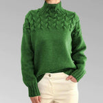 Knitted turtleneck sweater for women