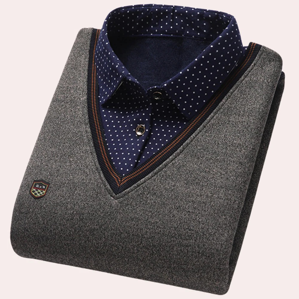 Men's collared shirt