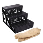 Escalier Portable pour Chien 3 Étapes Lit Haut