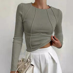 Women's Long Sleeve Top Simple