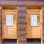Hanging towel rack for bathroom