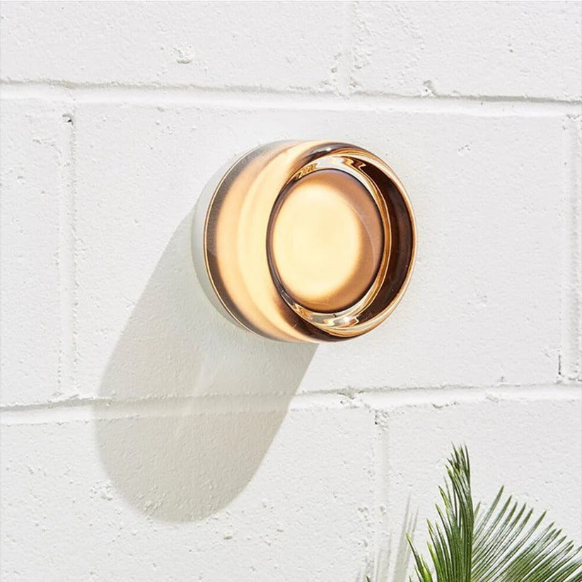 LED Wall Sconce with Textured Glass