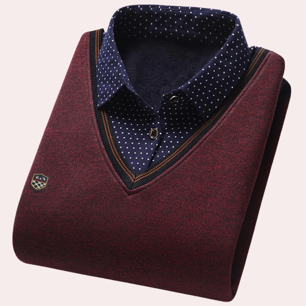 Men's collared shirt