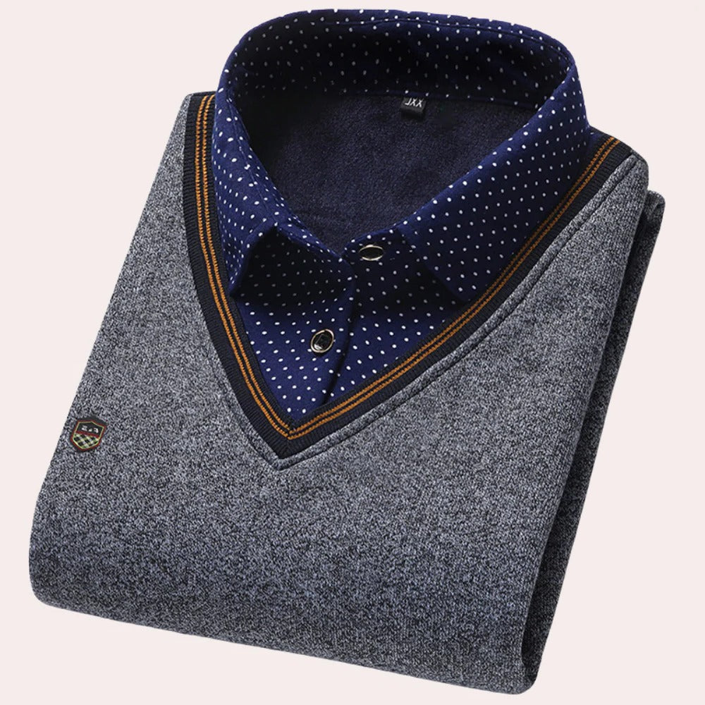 Men's collared shirt