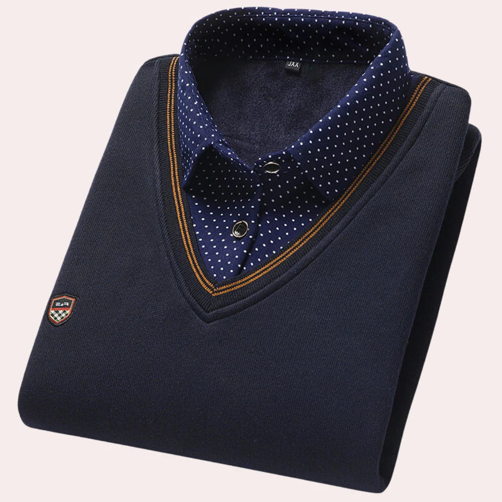 Men's collared shirt