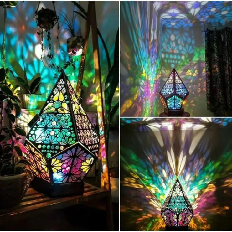 Lampe Kaléidoscope Trippy - Spectacle Lumineux Envoûtant