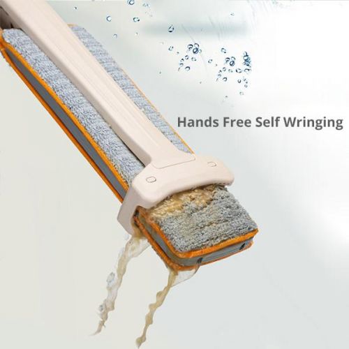 360° Spin Dual-Sided Microfiber Self-Wringing Mop