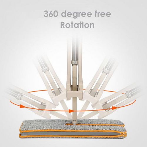 360° Spin Dual-Sided Microfiber Self-Wringing Mop