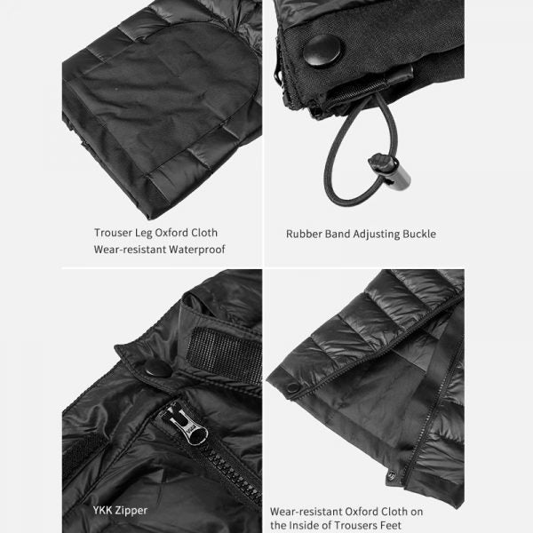 Goose Down Thermal Pants for Camping, Hiking, Skiing