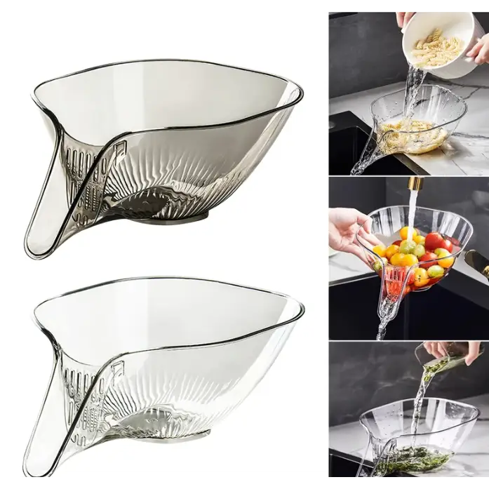 Multifunctional Transparent Drainage and Washing Basket