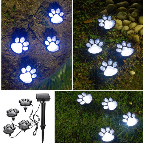 Glowing Garden Stakes for Fairy Garden, 4 Pieces