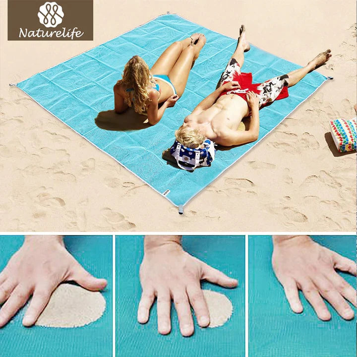 Couverture de plage étanche pour 5-8 adultes, résistante au sable