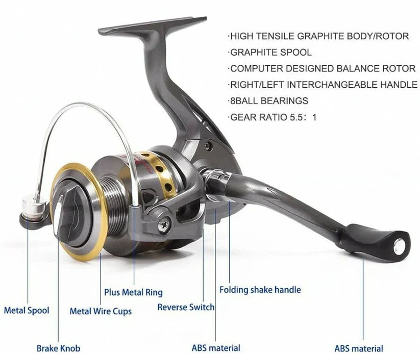 Carbon Fiber Telescopic Fishing Combo for All Waters